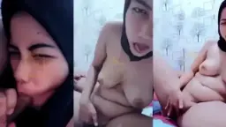 Jilbab Hitam Colmek Meski Suami Di Samping
