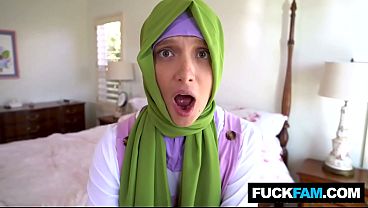 Hijabi Nafsunya Baru Pertama Kali Ngerasain Kontol Gede Izzy Lush Sama Donnie Rock