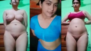 Gadis Cantik Dengan Payudara Montok Merekam Video Bugilnya Yang Hot